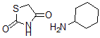CAS 登录号：74008-02-9， 环己胺;1,3-噻唑烷-2,4-二酮