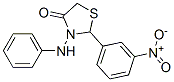 CAS 登录号:74008-09-6, 2-(3-硝基苯基)-3-(苯基氨基)-1,3-噻唑烷-4-酮