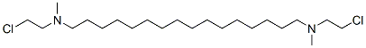 CAS 登录号:74023-14-6, N,N'-二(2-氯乙基)-N,N'-二甲基十六烷-1,16-二胺