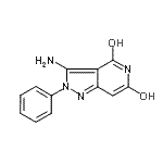 CAS 登录号：74037-32-4， 3-氨基-2-苯基-2H-吡唑并[4,3-c]吡啶-4,6-二醇
