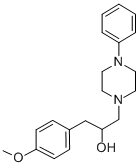 CAS 登录号:74037-83-5, 1-(4-甲氧基苯基)-3-(4-苯基哌嗪-1-基)丙-2-醇