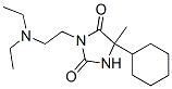 CAS 登录号:74038-63-4, 5-环己基-3-(2-二乙基氨基乙基)-5-甲基咪唑烷-2,4-二酮