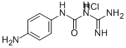 CAS 登录号:74063-37-9, 3-(4-氨基苯基)-1-(二氨基亚甲基)脲盐酸盐