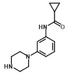 CAS 登录号：740873-71-6， N-[3-(1-哌嗪基)苯基]环丙烷甲酰胺