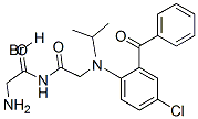 CAS#: 74088-45-2, N-(2-Aminoacetyl)-2-[(2-Benzoyl-4-Chlorophenyl)-Propan-2-Ylamino]Acetamide Hydrobromide