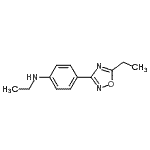 CAS 登录号：741187-03-1， N-乙基-4-(5-乙基-1,2,4-恶二唑-3-基)苯胺