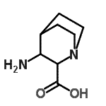CAS 登录号：741212-43-1， 3-氨基奎宁环-2-羧酸