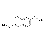 CAS 登录号：741278-19-3， 5-甲氧基-2-[(E)-(甲基亚肼基)甲基]苯酚