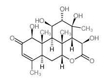 CAS 登录号：74133-46-3， (1b,11b,12a,15b)-1,11,12,13,15-五羟基-苦木-3-烯-2,16-二酮