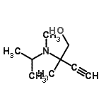 CAS 登录号：741610-51-5， 2-[异丙基(甲基)氨基]-2-甲基-3-丁炔-1-醇