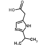CAS 登录号：741624-24-8， (2-异丙基-1H-咪唑-4-基)乙酸