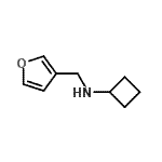 CAS 登录号：741698-89-5， N-(3-呋喃甲基)环丁胺