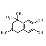 CAS 登录号：742005-52-3， 2,4,4-三甲基-1,2,3,4-四氢-6,7-异喹啉二醇