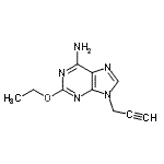 CAS 登录号：742024-02-8， 2-乙氧基-9-(2-丙炔-1-基)-9H-嘌呤-6-胺