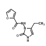 CAS 登录号：742104-30-9， N-(3-乙基-5-氧代-1,5-二氢-4H-1,2,4-三唑-4-基)-2-糠酰胺