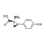 CAS 登录号：74214-39-4， (1S,2R)-1-氨基-2-(4-羟基苯基)环丙烷羧酸