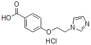 CAS 登录号：74226-22-5， 4-(2-咪唑-1-基乙氧基)苯甲酸盐酸盐