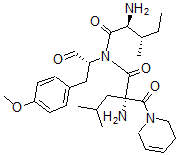 CAS 登录号：74245-26-4， (2S)-2-氨基-N-[(2S,3S)-2-氨基-3-甲基戊酰基]-2-(3,6-二氢-2H-吡啶-1-羰基)-N-[(2R)-1-(4-甲氧基苯基)-3-氧代丙烷-2-基]-4-甲基戊烷酰胺