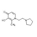 CAS 登录号：742685-28-5， 3-羟基-2-甲基-1-[2-(1-吡咯烷基)乙基]-4(1H)-吡啶酮