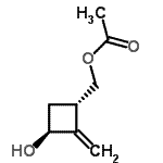 CAS 登录号：743477-88-5， [(1S,3S)-3-羟基-2-亚甲基环丁基]甲基乙酸酯