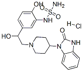 CAS 登录号：74406-03-4， 3-[1-[2-羟基-2-[4-羟基-3-(氨基磺酰基氨基)苯基]乙基]哌啶-4-基]-2-氧代-1H-苯并咪唑盐酸盐