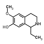 CAS 登录号：744136-86-5， 1-乙基-6-甲氧基-1,2,3,4-四氢-7-异喹啉醇