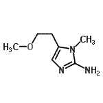 CAS 登录号：744146-80-3， 5-(2-甲氧基乙基)-1-甲基-1H-咪唑-2-胺