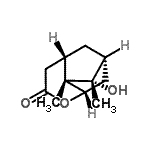 CAS 登录号：744208-27-3， (1R,3S,7S,8S,9S)-9-羟基-8,9-二甲基-4-氧杂三环[5.2.1.0<sup>3,8</sup>]癸烷-5-酮