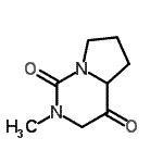 CAS 登录号：74596-10-4， 2-甲基六氢吡咯并[1,2-c]嘧啶-1,4-二酮