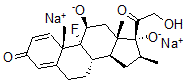CAS 登录号：7460-03-9， (8S,9R,10S,11S,13S,14S,16S,17R)-9-氟-17-(2-羟基乙酰基)-10,13,16-三甲基-3-氧代-6,7,8,11,12,14,15,16-八氢环戊烯并[a]菲-11,17-二醇二钠