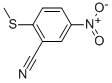 CAS 登录号：74631-35-9， 2-(甲硫基)-5-硝基苯甲腈