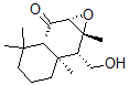 CAS 登录号：74636-06-9， (1aR,2S,2aR,6aS,7aR)-2-(羟基甲基)-1a,2a,6,6-四甲基-2,3,4,5,6a,7a-六氢萘并[3,2-b]环氧乙烯-7-酮