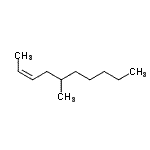 CAS 登录号：74645-86-6， (2Z)-5-甲基-2-癸烯