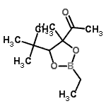 CAS 登录号：74646-07-4， 1-[2-乙基-4-甲基-5-(2-甲基-2-丙基)-1,3,2-二氧杂环戊硼烷-4-基]乙酮