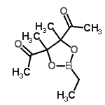 CAS 登录号：74646-18-7， 1,1'-(2-乙基-4,5-二甲基-1,3,2-二氧硼戊环-4,5-二基)二乙酮