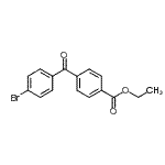 CAS 登录号：746651-80-9， 乙基4-(4-溴苯甲酰基)苯甲酸酯