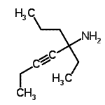 CAS 登录号：747355-54-0， 4-乙基-5-辛炔-4-胺