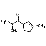 CAS 登录号：74819-85-5， N,N,3-三甲基-2-环戊烯-1-甲酰胺