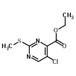 CAS#: 74840-35-0, Ethyl 5-chloro-2-(methylsulfanyl)-4-pyrimidinecarboxylate