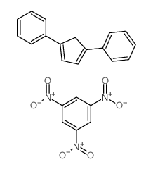CAS 登录号：7497-72-5， (4-苯基-1-环戊并-1,3-二烯基)苯与1,3,5-三硝基苯的化合物