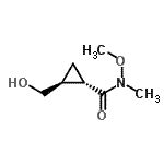 CAS 登录号：749885-67-4， (1S,2S)-2-(羟基甲基)-N-甲氧基-N-甲基环丙烷甲酰胺