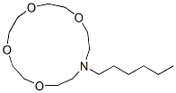 CAS#: 75006-53-0, 13-Hexyl-1,4,7,10-Tetraoxa-13-Azacyclopentadecane