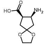 CAS 登录号：750567-88-5， (7R,8S)-8-氨基-1,4-二氧杂螺[4.4]壬烷-7-羧酸