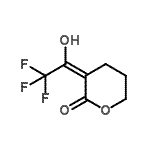CAS 登录号：750597-24-1， (3E)-3-(2,2,2-三氟-1-羟基乙亚基)四氢-2H-吡喃-2-酮