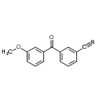 CAS 登录号：750633-59-1， 3-(3-甲氧基苯甲酰基)苯甲腈