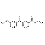 CAS 登录号：750633-62-6， 乙基3-(3-甲氧基苯甲酰基)苯甲酸酯