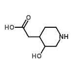 CAS 登录号：751435-39-9， (3-羟基-4-哌啶基)乙酸