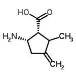 CAS 登录号：752199-36-3， (1R,5S)-5-氨基-2-甲基-3-亚甲基环戊烷e羧酸