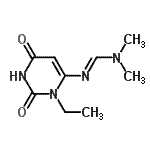 CAS 登录号：752222-78-9， N'-(3-乙基-2,6-二氧代-1,2,3,6-四氢-4-嘧啶基)-N,N-二甲基亚氨代甲酰胺