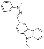 CAS 登录号:75232-44-9, 9-乙基-3-(N-甲基-N-苯基亚肼基甲基)咔唑